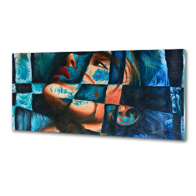 Platte für Küchenrückwand Abstrakte Frau