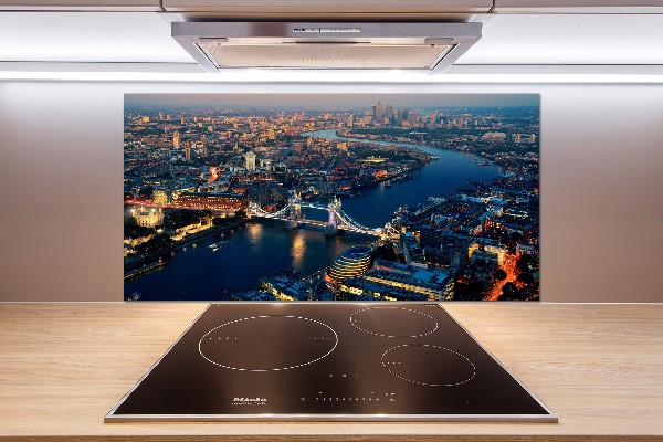 Platte für Küchenrückwand London aus der Vogelperspektive