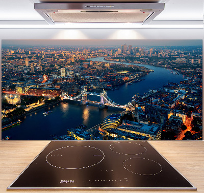 Platte für Küchenrückwand London aus der Vogelperspektive