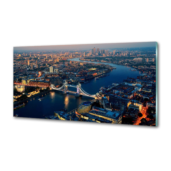 Platte für Küchenrückwand London aus der Vogelperspektive