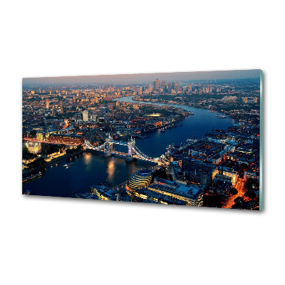 Platte für Küchenrückwand London aus der Vogelperspektive
