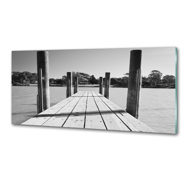 Küchen wandpaneel Holzsteg