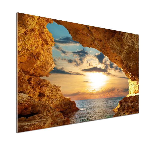 Küchen wandpaneel Grotte am Meer