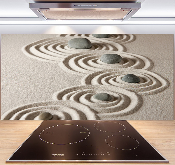 Küchen wandpaneel Zen-Steine ​​Sand