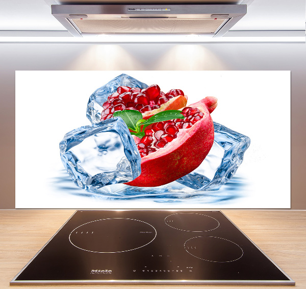 Platte für Küchenrückwand Granatapfel mit Eis