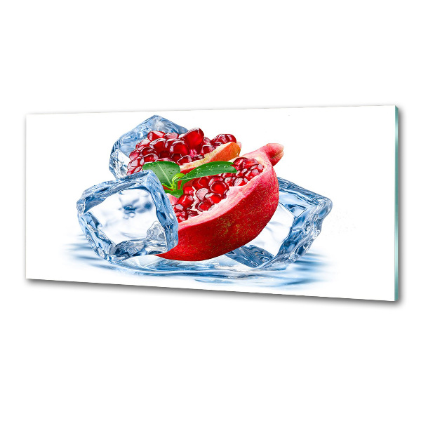 Platte für Küchenrückwand Granatapfel mit Eis