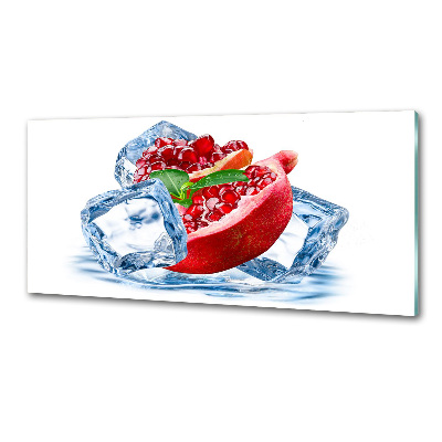 Platte für Küchenrückwand Granatapfel mit Eis