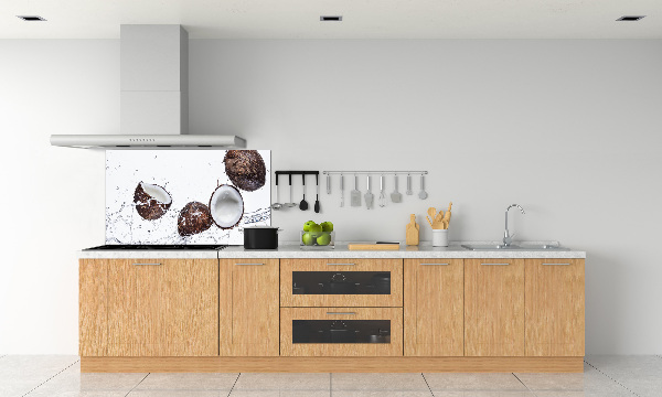 Küchen wandpaneel Kokosnuss mit Wasser