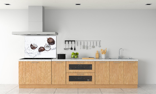 Küchen wandpaneel Kokosnuss mit Wasser