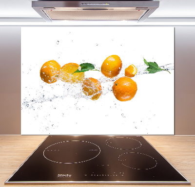 Küchen wandpaneel Orangen und Wasser