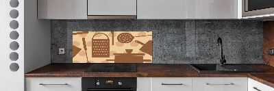 Glasrückwand für die küche Küchenutensilien