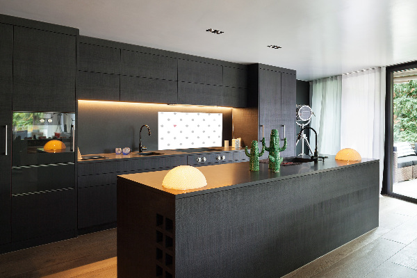 Platte für Küchenrückwand Punkte und Herzen