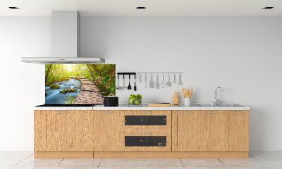 Küchen wandpaneel Pfad im Wald