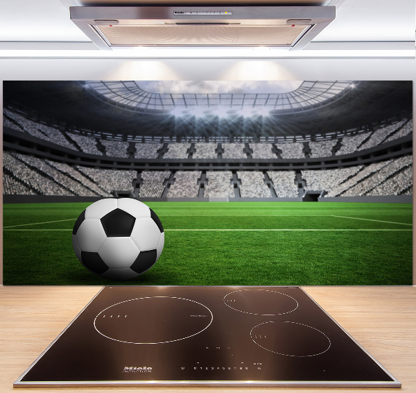 Glasrückwand für die küche Ball im Stadion