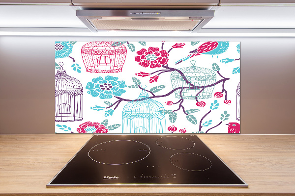 Platte für Küchenrückwand Vogelkäfige