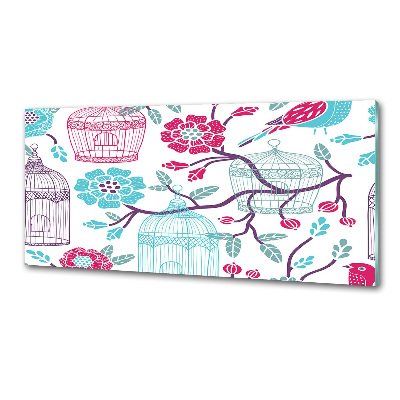 Platte für Küchenrückwand Vogelkäfige