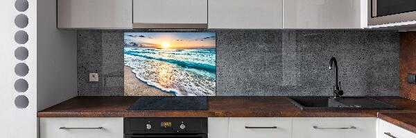 Platte für Küchenrückwand Sunset Beach