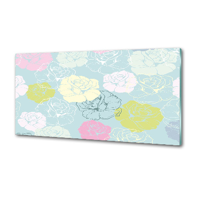 Küchen wandpaneel Rosen