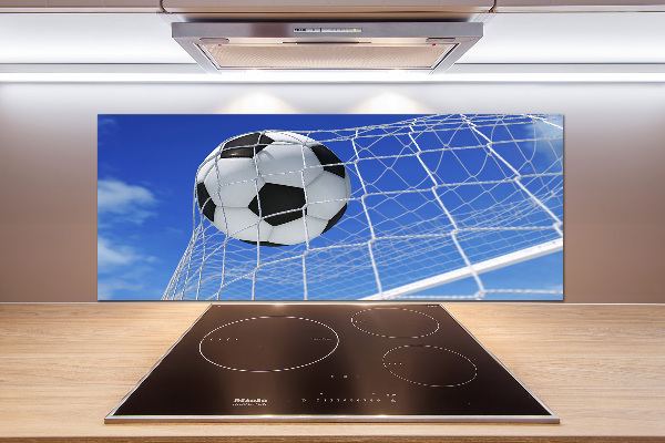 Küchen wandpaneel Der Ball ist im Tor