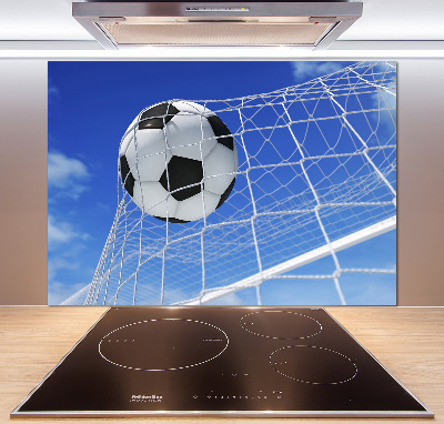 Küchen wandpaneel Der Ball ist im Tor