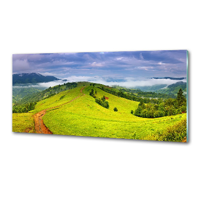 Platte für Küchenrückwand Grüne Hügel