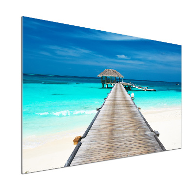 Küchen wandpaneel Holzsteg