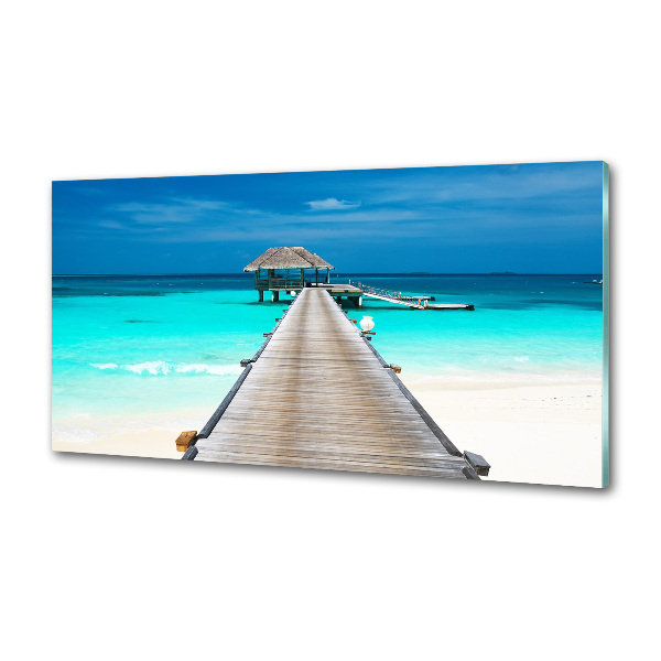 Küchen wandpaneel Holzsteg