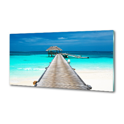 Küchen wandpaneel Holzsteg