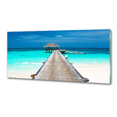 Küchen wandpaneel Holzsteg