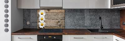 Küchen wandpaneel Gänseblümchenholz