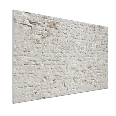 Glasrückwand für die küche Ziegelmauer