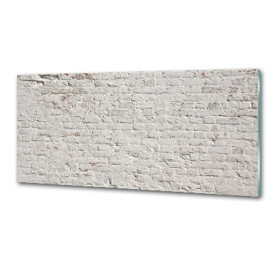 Glasrückwand für die küche Ziegelmauer