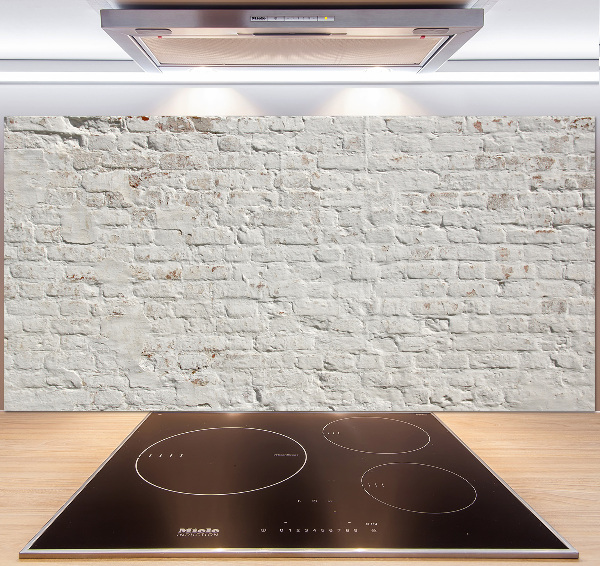 Glasrückwand für die küche Ziegelmauer