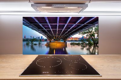 Glasrückwand für die küche Brücke in Warschau