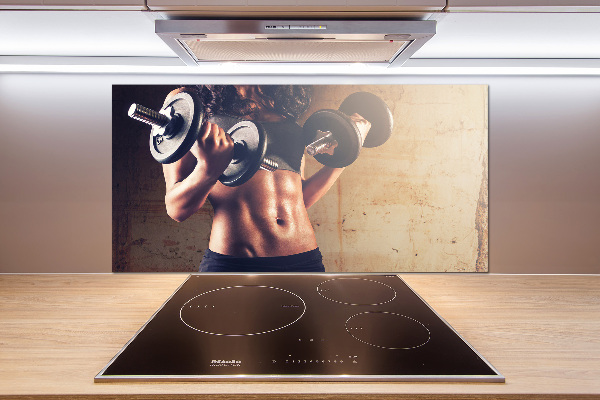 Küchen wandpaneel Muskelaufbau