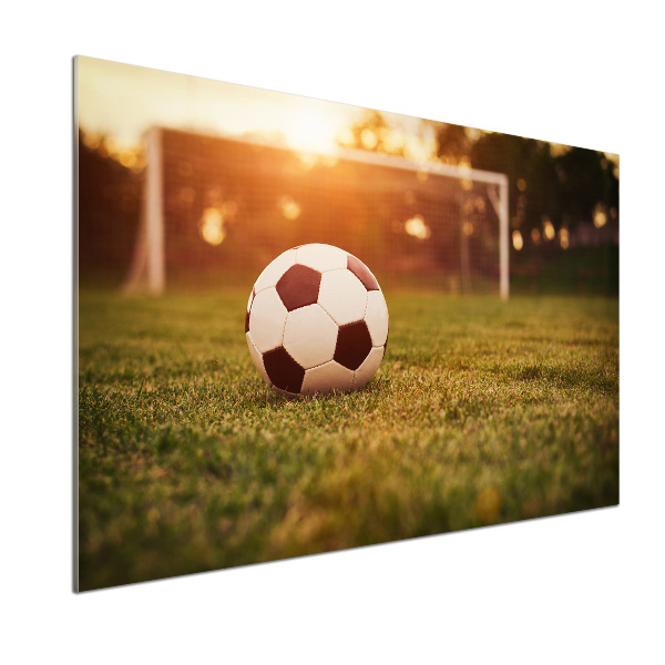 Glasrückwand für die küche Der Ball auf dem Spielfeld