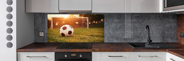 Glasrückwand für die küche Der Ball auf dem Spielfeld