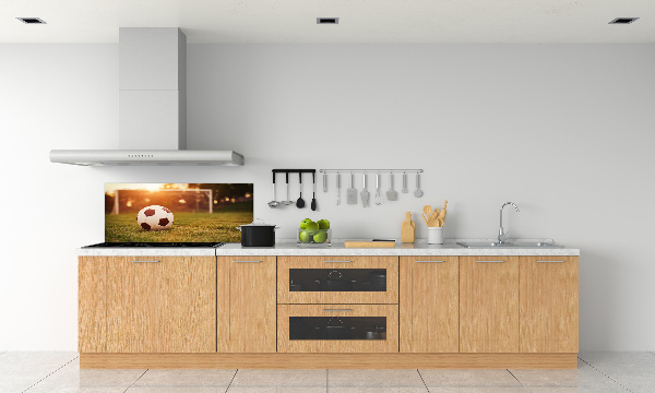 Glasrückwand für die küche Der Ball auf dem Spielfeld