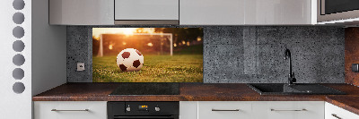 Glasrückwand für die küche Der Ball auf dem Spielfeld