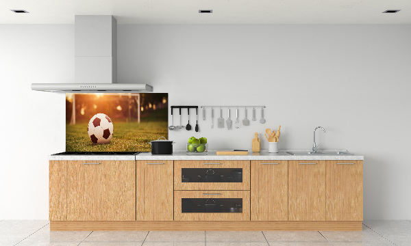 Glasrückwand für die küche Der Ball auf dem Spielfeld