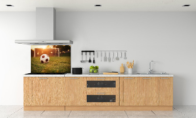 Glasrückwand für die küche Der Ball auf dem Spielfeld