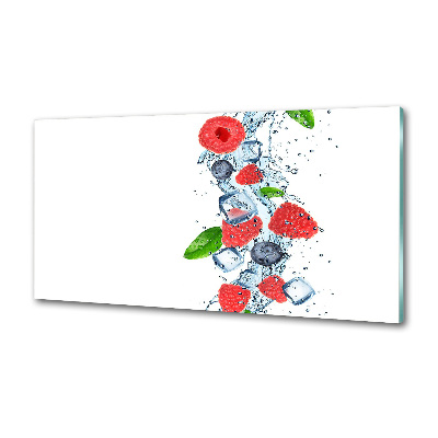 Küchen wandpaneel Waldfrüchte mit Eis