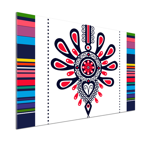 Glasrückwand für die küche Polnisches Volksmuster