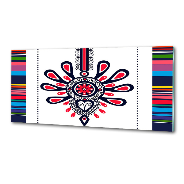 Glasrückwand für die küche Polnisches Volksmuster