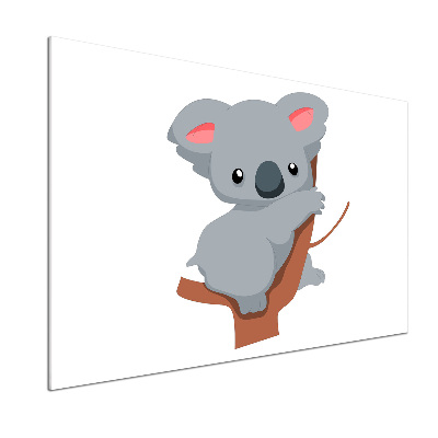 Glasrückwand für die küche Koala auf einem Baum