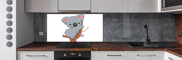 Glasrückwand für die küche Koala auf einem Baum