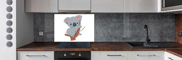 Glasrückwand für die küche Koala auf einem Baum