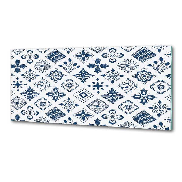 Platte für Küchenrückwand Blumenmuster