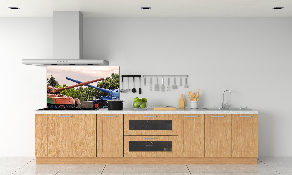 Platte für Küchenrückwand Zwei Panzer