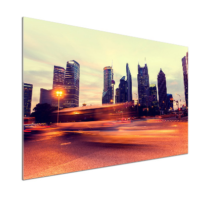 Küchen wandpaneel Shanghai bei Nacht